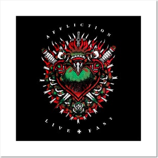 Affliction Heart Posters and Art